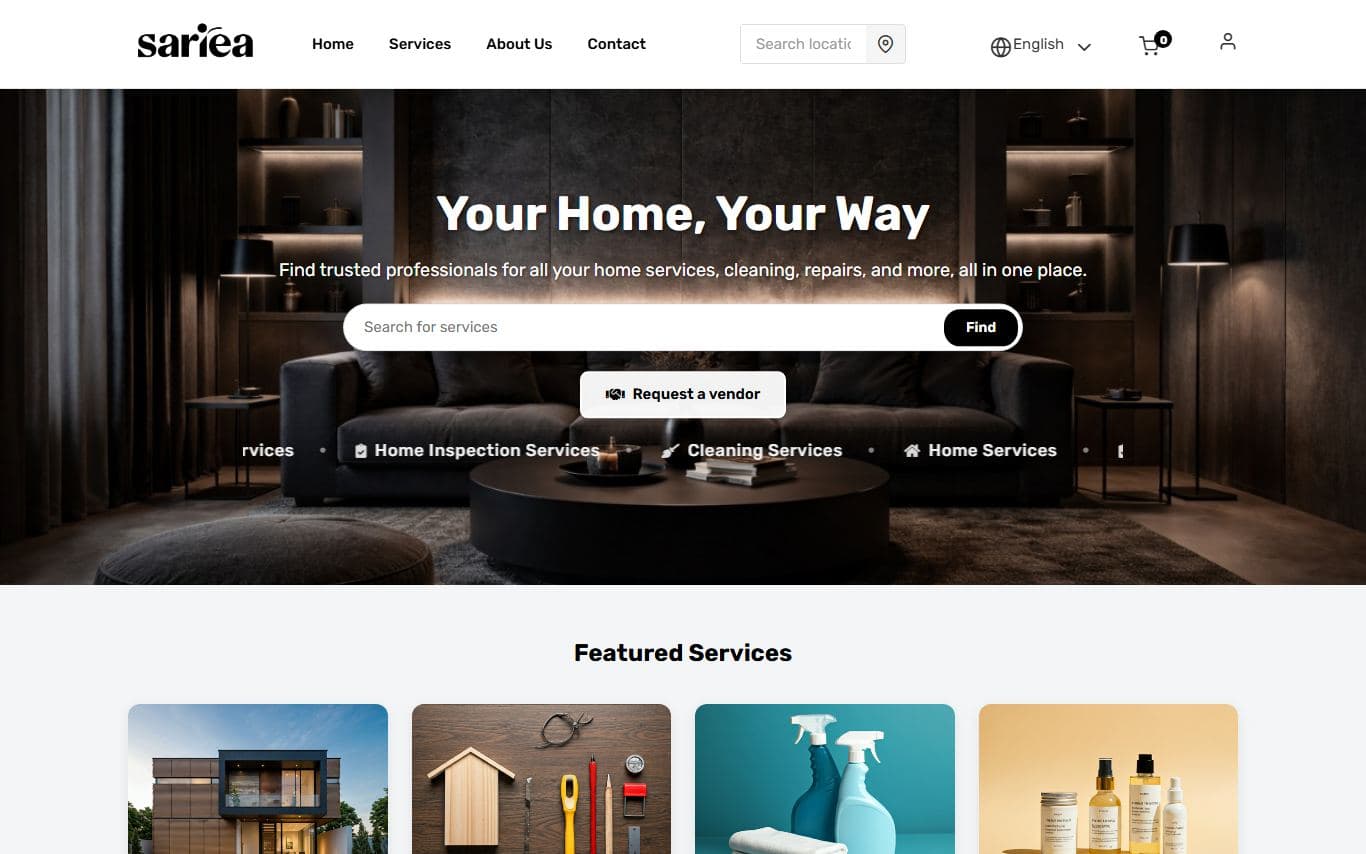Sariea — E-Commerce